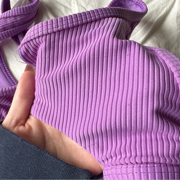 Frankie’s Bikinis Set Cole Ribbed Scoop Bikini Top & Ribbed Cheeky Bikini Bottom - Picture 6 of 7